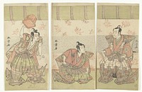 Acteurstriptiek (c. 1770) by Katsukawa Shunsho