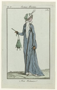 Journal des Dames et des Modes, Costume Parisien, 21 décembre 1799, An 8 (181) : Mise Ordinaire (1799) by anonymous and Pierre de la Mésangère