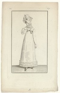Fashion News Copied: Journal des Dames et des Modes: One Model (1817) by Pierre Charles Baquoy, Horace Vernet and Pierre de la Mésangère