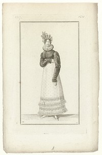 Journal des Dames et des Modes, Costume Parisien, 5 avril 1817 (1638) (1817) by Pierre Charles Baquoy, Horace Vernet and Pierre de la Mésangère