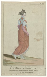 Costume Français, puis Nouveau Costume Parisien 1799-1810, No. 103 : Jupe longue garnie de dentell (...) (1799 - 1810) by anonymous and J Chereau