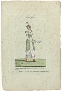 Costume Français, puis Nouveau Costume Parisien 1799-1810, No. 136: Coiffure en demi turban (...). (1799 - 1810) by anonymous and J Chereau