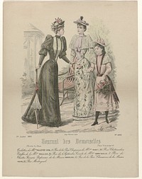 Journal des Demoiselles, 1 juillet 1892, No. 4892 : Toilettes de Mme Pelletier Vidal (...) (1892) by A Chaillot, Esnault and Falconer