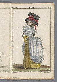 Magasin des Modes Nouvelles Françaises et Anglaises, 30 octobre 1787, 35e cahier, 2e année, Pl. 2 (1787) by A B Duhamel, Defraine and Buisson