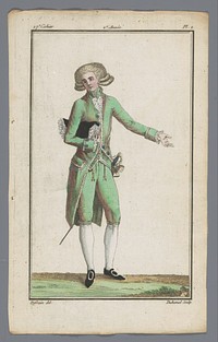 Magasin des Modes Nouvelles Françaises et Anglaises, 10 août 1787, 27e cahier, 2e année, Pl. 2 (1787) by A B Duhamel, Defraine and Buisson