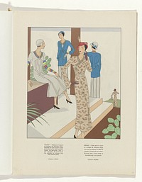 Art - Goût - Beauté, Feuillets de l' élégance féminine, Juin 1932, No. 142, 12e Année, p. 17 (1932) by H Rouit, Jenny and Worth
