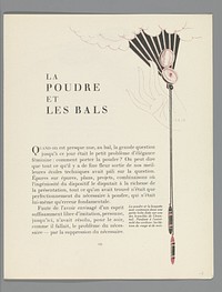 Gazette du Bon Ton, 1922 - No. 8, p. 253: Le Poudre et les Bals (1922) by anonymous, Lucien Vogel, Condé Nast Publisher and Condé Nast et Co Ltd