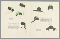 Gazette du Bon Ton, 1922 - No. 9 : p. 266-267: les chapeaux pliants (1922) by anonymous, Lucien Vogel, Condé Nast Publisher and Condé Nast et Co Ltd