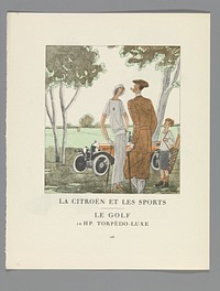 Gazette du Bon Ton, 1922 - No. 9 : p. 268: Le Citroën et les Sports. (1922) by anonymous, Lucien Vogel, Condé Nast Publisher and Condé Nast et Co Ltd