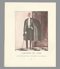 Gazette du Bon Ton, 1922 - No. 10, p. 308: L'Homme du soir (1922) by Lucien Vogel, Condé Nast Publisher, Condé Nast et Co Ltd and Almanach Verlag