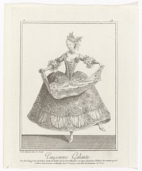 Gallerie des Modes et Costumes Français, 1779, Z 143 : Paysanne Galante (1779) by J B Martin, J B Martin and Esnauts and Rapilly