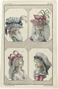 The First Fashion Magazine (1786) by A B Duhamel, Claude Louis Desrais and Buisson