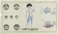 Magasin des Modes Nouvelles Françaises et Anglaises, 10 juin 1788, 3e Année, 21e cahier, Pl. 1, 2 et 3 (1788) by A B Duhamel, Defraine and Buisson
