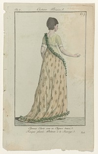 Journal des Dames et des Modes, Costume Parisien, 11 octobre 1798, An 7 (67) : Cheveux Courts (...) (1798) by anonymous, Sellèque and Pierre de la Mésangère