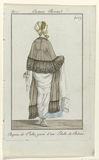 Journal des Dames et des Modes, Costume Parisien, 19 avril 1799, An 7 (102) : Chapeau de Paill (...) (1799) by anonymous, Sellèque and Pierre de la Mésangère