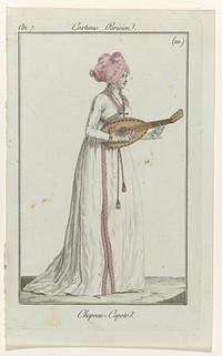 Journal des Dames et des Modes, Costume Parisien, 8 juin 1799, An 7 (111) : Chapeau - Capote (1799) by anonymous, Sellèque and Pierre de la Mésangère