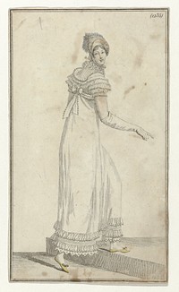 Journal des Dames et des Modes, Costume Parisien, 15 juin 1812, (1235): Chapeau de paill (...) (1812) by anonymous and Pierre de la Mésangère