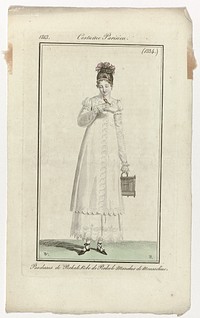Journal des Dames et des Modes, Costume Parisien, 20 août 1813, (1334): Par-dessus de Perkal (...) (1813) by Pierre Charles Baquoy, Horace Vernet and Pierre de la Mésangère