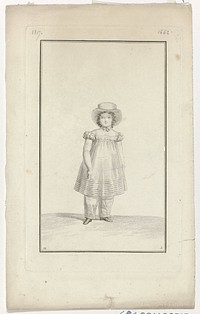 Journal des Dames et des Modes, Costume Parisien, 15 juillet 1817, (1662) (1817) by Pierre Charles Baquoy, Horace Vernet and Pierre de la Mésangère