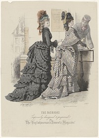 The Englishwoman's Domestic Magazine, Dec. 1874, No. 1175 B : The Fashions (...) (1874) by A Bodin, Jules David 1808 1892, Ad Goubaud et Fils and H Lefèvre