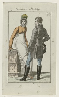 Journal des Dames et des Modes, editie Frankfurt 1811, Costume Parisien, (48) (1811) by anonymous and J P Lemaire