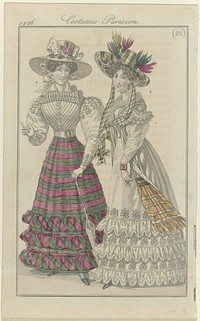 Journal des Dames et des Modes, editie Frankfurt 1826, Costumes Parisiens, (22) (1826) by anonymous and J P Lemaire