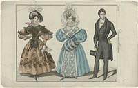 Journal des Dames et des Modes, editie Frankfurt 1832, Costumes Parisiens, (2) (1832) by Monogrammist M Italië 16e eeuw and J P Lemaire