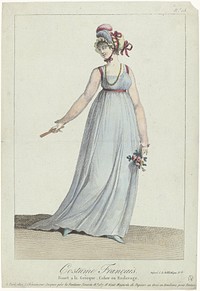 Costume Français, puis Nouveau Costume Parisien 1799-1810, No. 13 : Bonet a la Grècqu (...) (1799 - 1810) by anonymous and J Chereau
