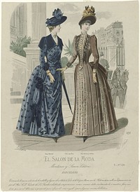 El Salon de la Moda, 1888, V No. 124, nr. 891 : Montaner y Simon (...) (1888) by A Paul, A Lefrancq, Henry Petit and F Bas