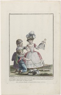 Gallerie des Modes et Costumes Français, 1780, hh 190 : La petite fille vue de fac (...) (1780) by Charles Emmanuel Patas, Pierre Thomas Le Clerc, Madame Le Beau and Esnauts and Rapilly