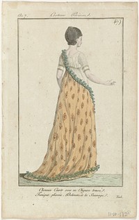Journal des Dames et des Modes, Costume Parisien, 11 octobre 1798, An 7, (67) : Cheveux Courts (...) (1798) by anonymous, Sellèque and Pierre de la Mésangère