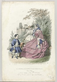 Le Journal des Dames et des Demoiselles, 1857, No. 500, Edition Belge: Modes (...) (1857) by J Bonnard, Jules David 1808 1892 and Lamoureux