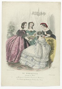 La Corbeille, 1 février 1860, No. 232 : Journal de Modes (...) (1860) by Préval, Héloïse Leloir Colin and Mariton