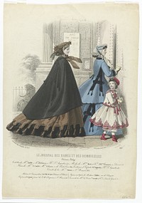 Le Journal des Dames et des Demoiselles, 1864, No. 760 : Edition Belge. Toilettes (...) (1864) by A Bodin, Jules David 1808 1892, Ad Goubaud et Fils and Lamoureux