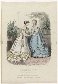 La Mode Illustrée, 1867, No. 35: Toilettes de Mme Bréant-Castel (...) (1867) by Huard, Anaïs Colin Toudouze and Gilquin and Fils