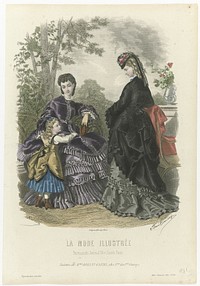La Mode Illustrée, 1871, No. 41: Toilettes de Mme Breant-Castel (...) (1871) by Jean Baptiste Réville, Anaïs Colin Toudouze and Gilquin fils