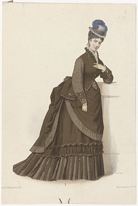 Dame in bruine japon, ca. 1875, No. 1 (c. 1875) by Charpentier, Morin and Lemercier and Cie