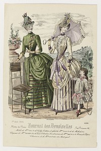 Journal des Demoiselles, 1 août 1886, No. 4584 : Modeles de Mme Turl (...) (1886) by de Casimacker, Monogrammist BC and Falconer