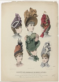 Société des journaux de modes Réunis, 1887, Nr. 2395 DT : Passementeries et Garnitures (...) (1887) by anonymous, Abel Goubaud and H Lefèvre