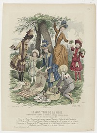 Le Moniteur de la Mode, 1888, Nr. 2450e, No. 21 : Soieries et Hautes Nouveautés (...) (1888) by Edouard Tailland, Jules David 1808 1892, Larivière and Abel Goubaud