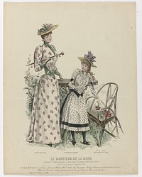 Le Moniteur de la Mode 1890, nr. 2636c, No. 32 : Toilette de Mad.e Duboys.. (1890) by A Portier, L Mesnil, Larivière and Abel Goubaud