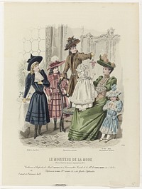 Le Moniteur de la Mode, 1891, Nr. 2744, No. 48 : Costumes d'Enfants (...) (1891) by A Portier, Jules David 1808 1892, Abel Goubaud and H Lefèvre