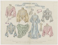 Journal des Demoiselles et Petit Courrier des Dames, 1 Janvier 1903, No. 5295 : Corsage de soiré (...) (1903) by anonymous and L Art