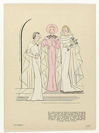 Très Parisien, 1935, No. 13 : Robe de marié (...) (1935) by anonymous and G P Joumard