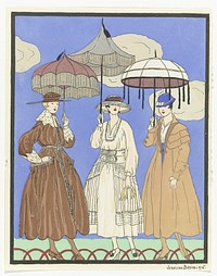 Three Parasols (1916) by Jan van Brock and anonymous