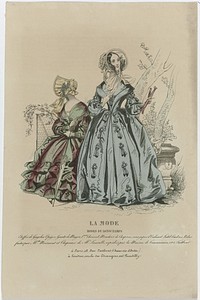 La Mode, ca. 1839 : Modes de Longchamps (...) (c. 1839) by anonymous, Alfred Xavier du Fougerais and Th Muret