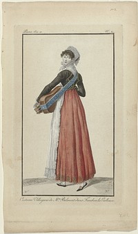 Costume Villageois de Mme Belmont dans Fanchon la Vielleuse, An 11, No. 2 (1802 - 1803) by Pierre Charles Baquoy and Carle Vernet