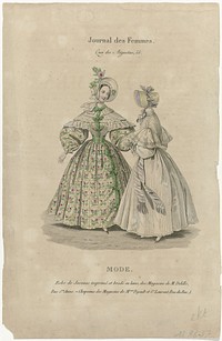 Journal des Femmes, 1836-1837 : Robe de Jaconas (...) (1836 - 1837) by anonymous