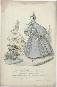 Le Follet Courrier des Salons, 1835, No. 429: Chapeau en paille de riz (...) (1835) by anonymous and Dobbs and Page