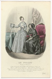 Le Follet, 1846, No. 1310 : Toilettes de deuil & demi deuil (...) (1846) by anonymous and Isabelle Toudouze Desgrange